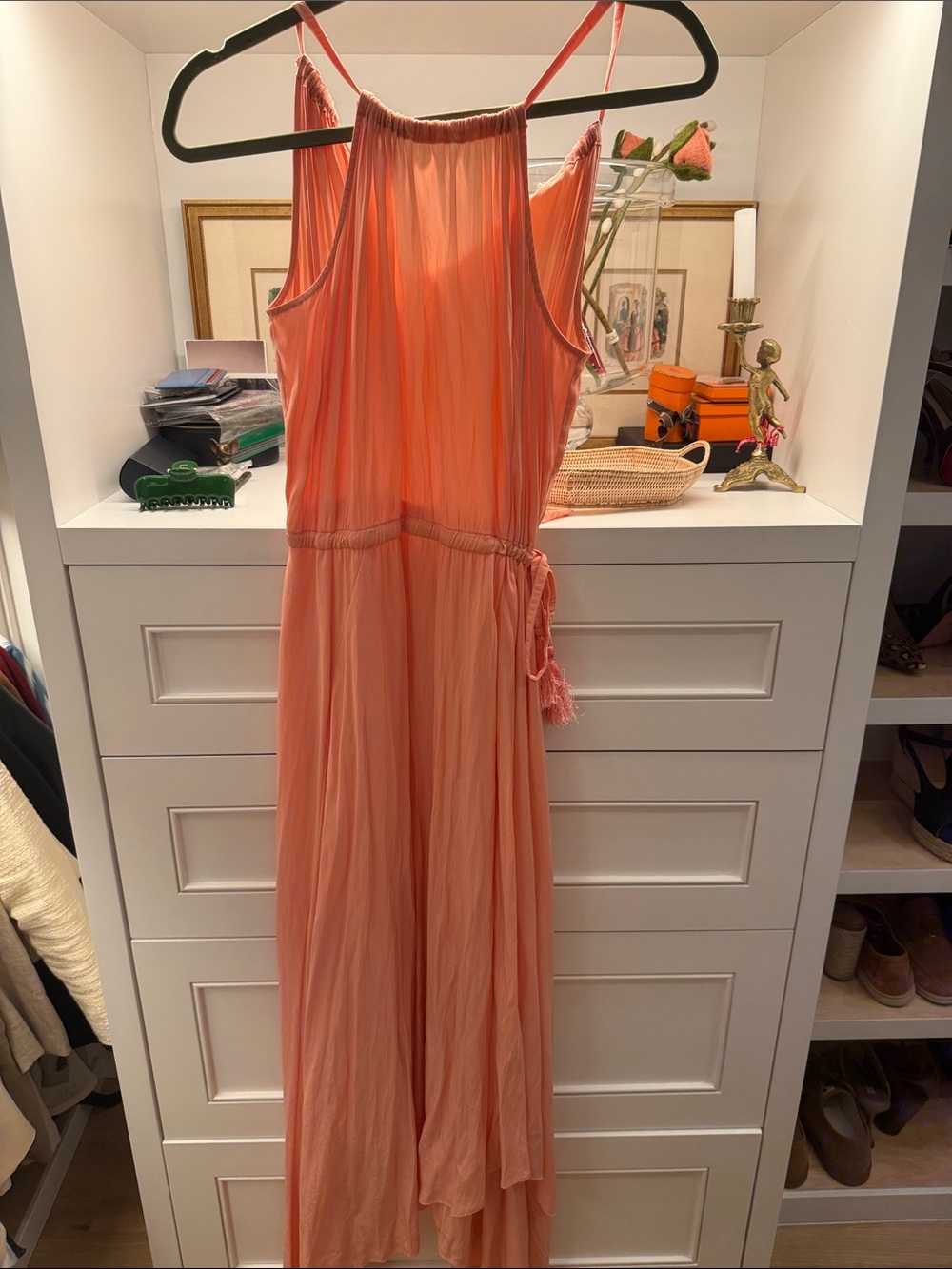 Calypso St. Barth Coral Pink Maxi Dress